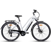 FitNord Ava 300 Elsykkel 2024, hvit (720Wh batteri/45 Nm)