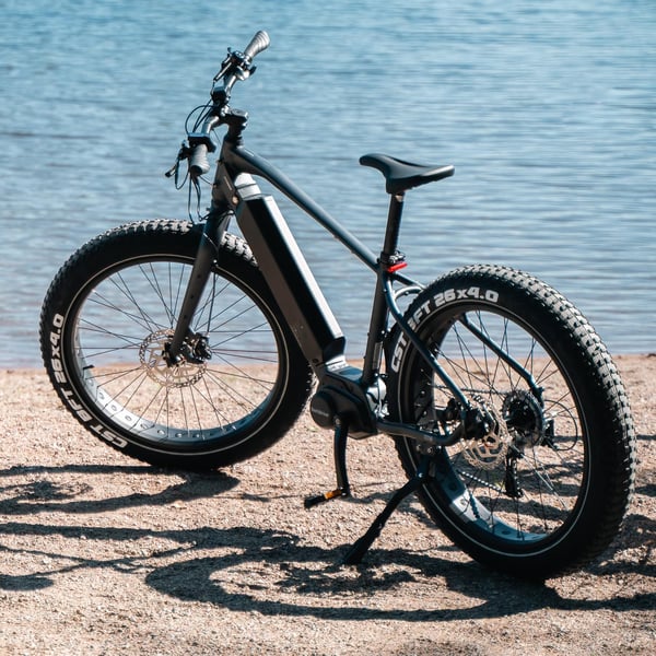 FitNord Rumble 500 Elfatbike 2024, svart (720 Wh batteri/80 Nm) 