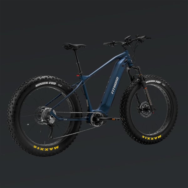 FitNord Rumble 1000 Elfatbike 2024, blå (882 Wh batteri/110 Nm) 