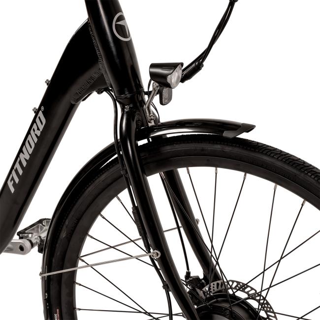 Fitnord Classic 200 elsykkel, svart (540Wh batteri) med ett års ekstra garanti