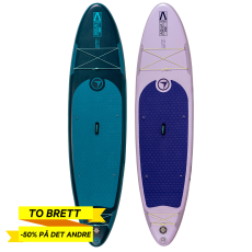 Brettsett: 2 x FitNord Aqua 330 SUP-brettsett, petrol & lavendel